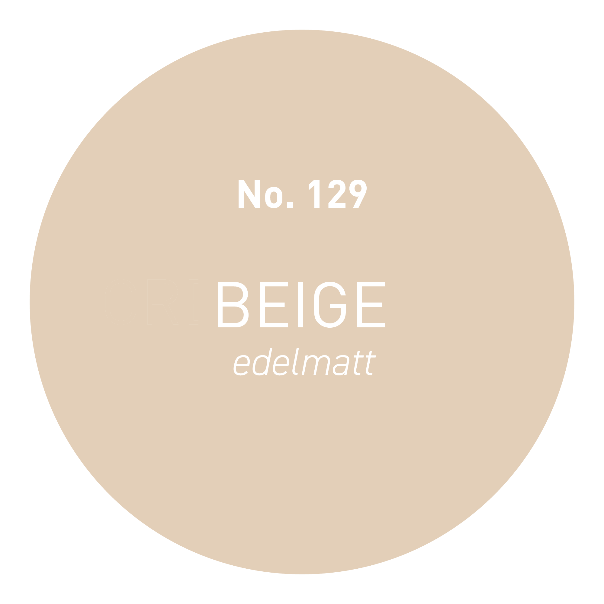 Peinture murale beige mat n° 129 Design Collection 5L